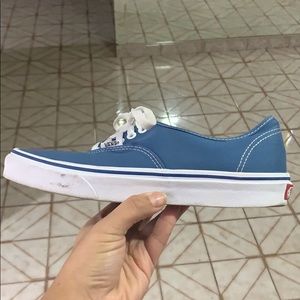 Blue and White Vans